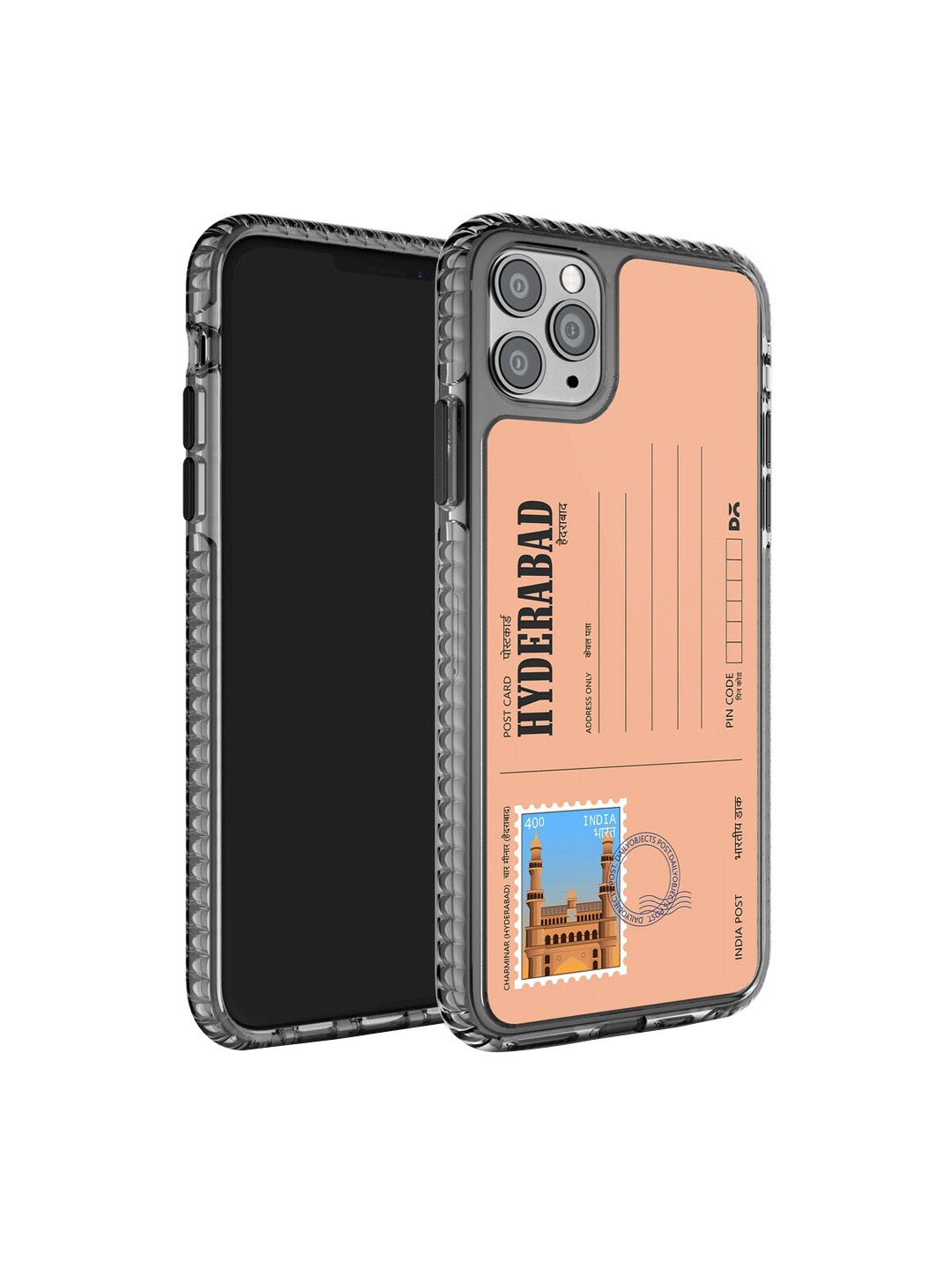 

DailyObjects Printed Postcard Design iPhone 11 Pro Phone Back Case, Peach