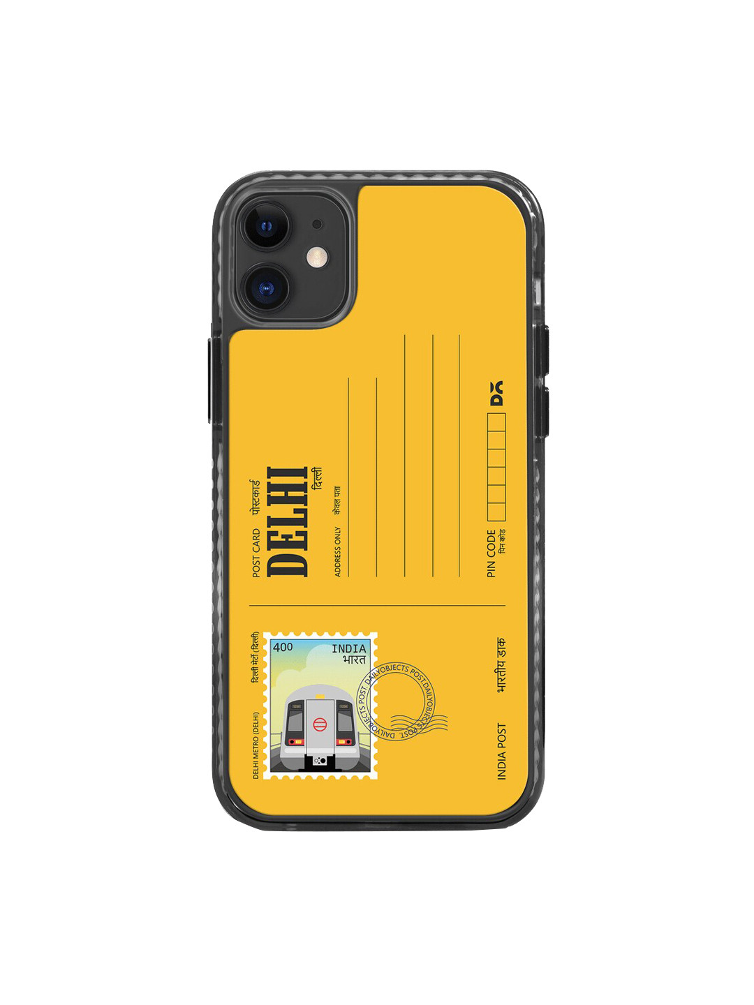 

DailyObjects Postcard Printed iPhone 11 Phone Back Case, Yellow