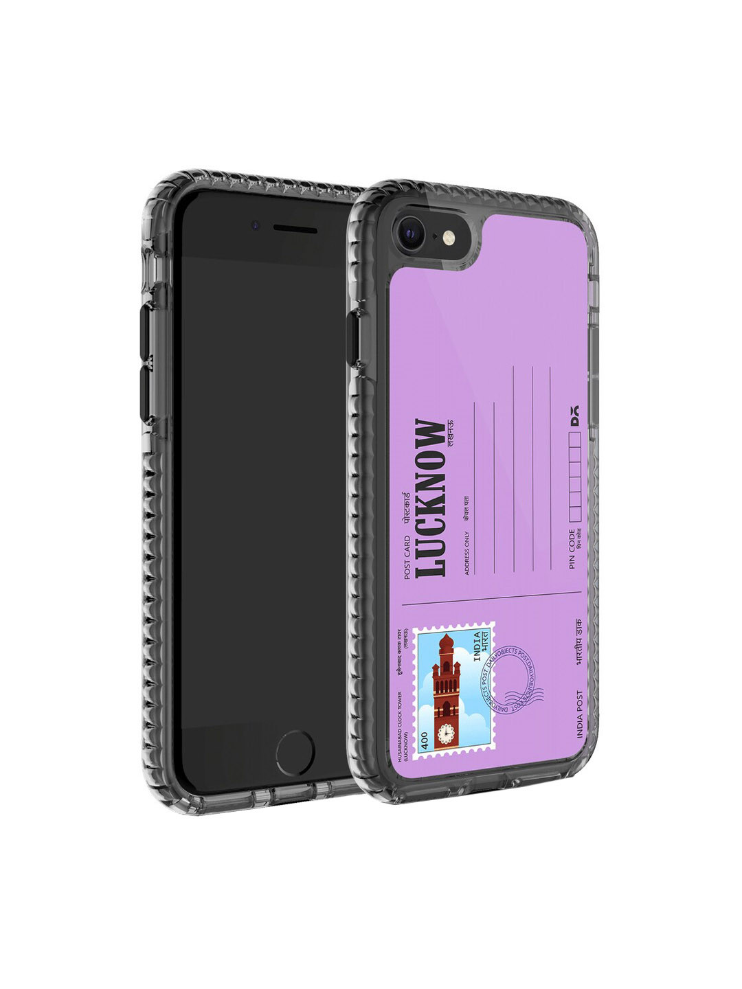 

DailyObjects Postcard Printed iPhone SE 2020 Phone Back Case, Purple
