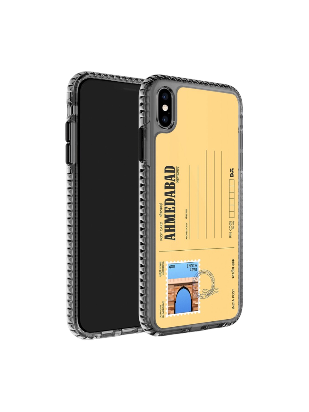 

DailyObjects Postcard Printed iPhone XS Phone Back Case, Yellow
