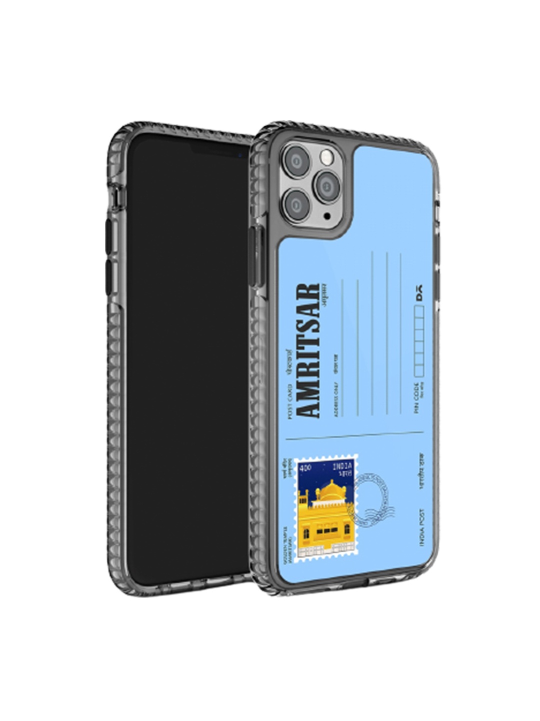 

DailyObjects Postcard Printed iPhone 11 Pro Max Phone Back Case, Blue