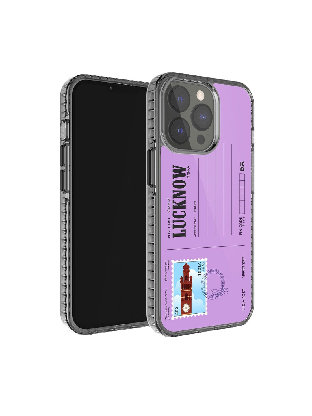 

DailyObjects Postcard Printed iPhone 13 Pro Phone Back Case, Violet