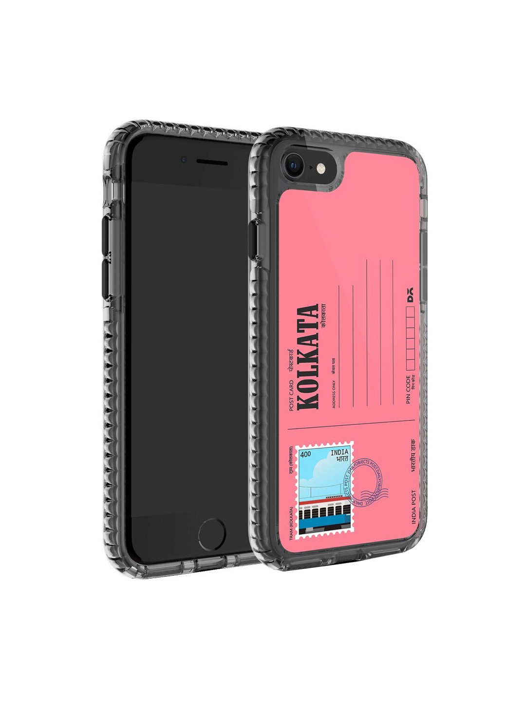 

DailyObjects Unisex Printed iPhone 8 Back Case, Pink