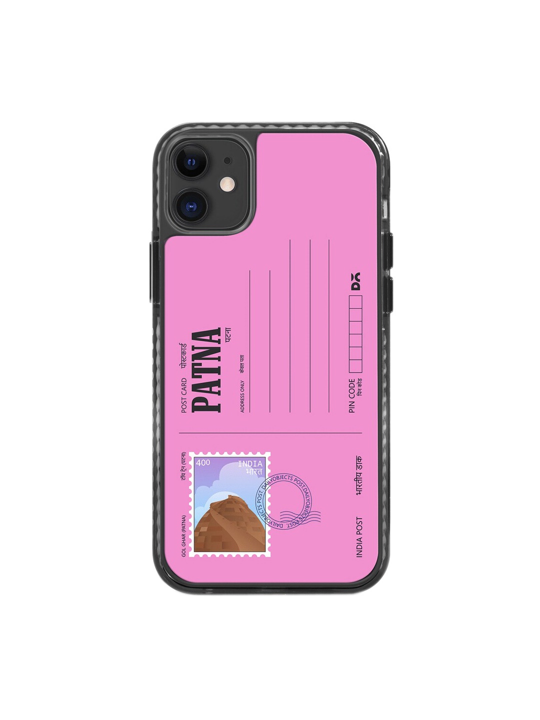 

DailyObjects iPhone 11 Postcard Printed Impact Resistant Phone Back case, Pink