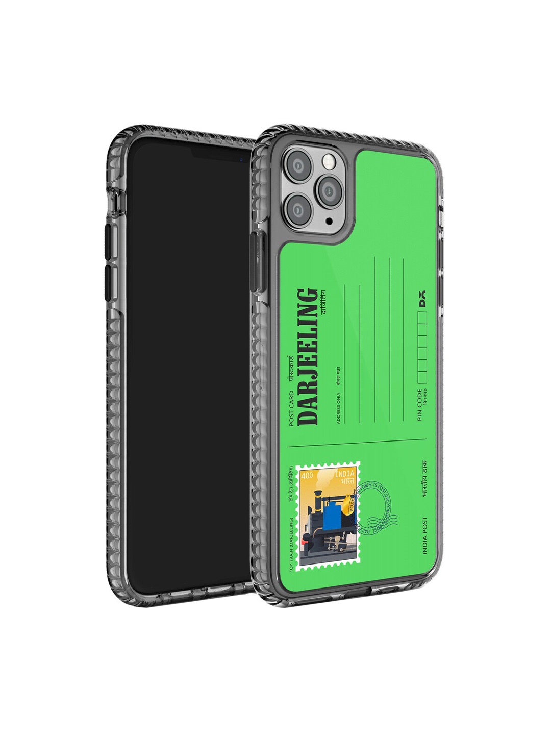 

DailyObjects Impact Resistant Postcard Printed iPhone 11 Pro Max Phone Back case, Green
