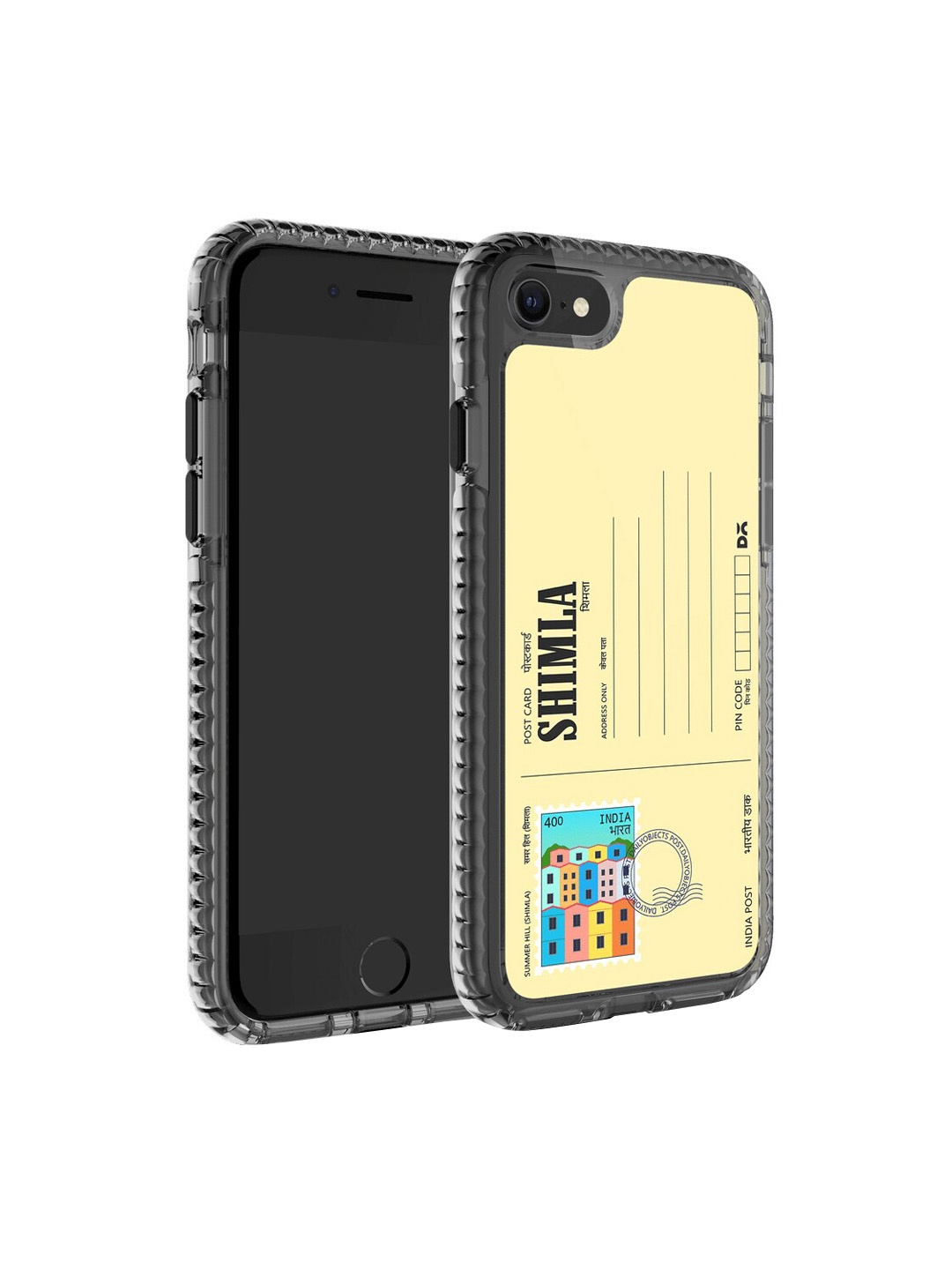 

DailyObjects Postcard Printed iPhone SE 2020 Phone Back case, Yellow