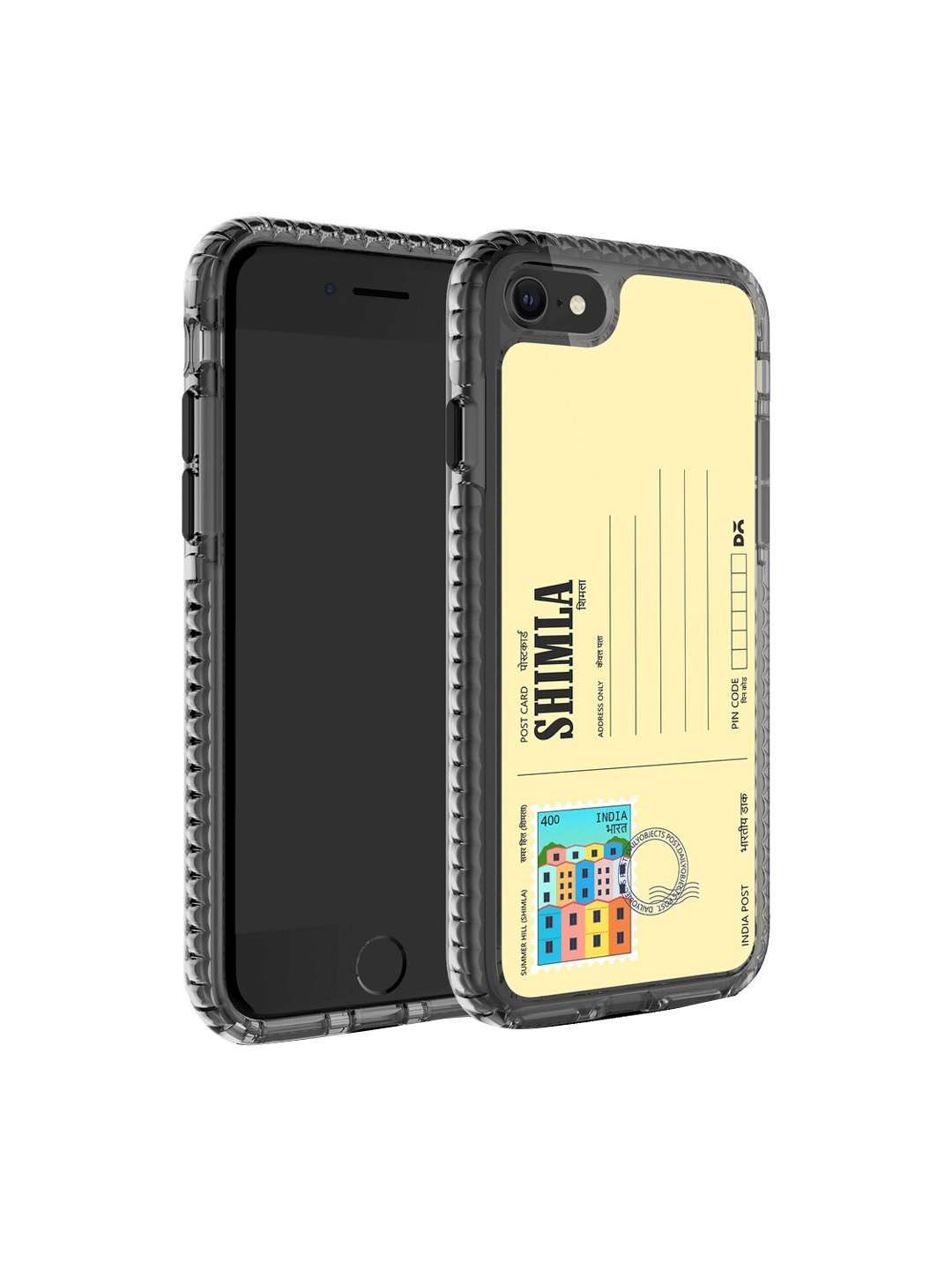 

DailyObjects Postcard Printed iPhone 8 Phone Back case, Yellow