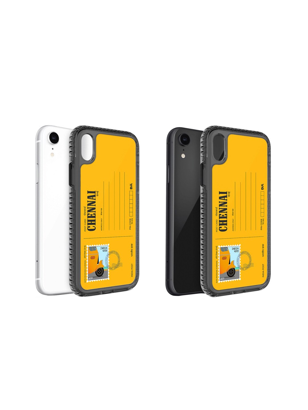 

DailyObjects Postcard Printed iPhone XR Phone Back case, Yellow