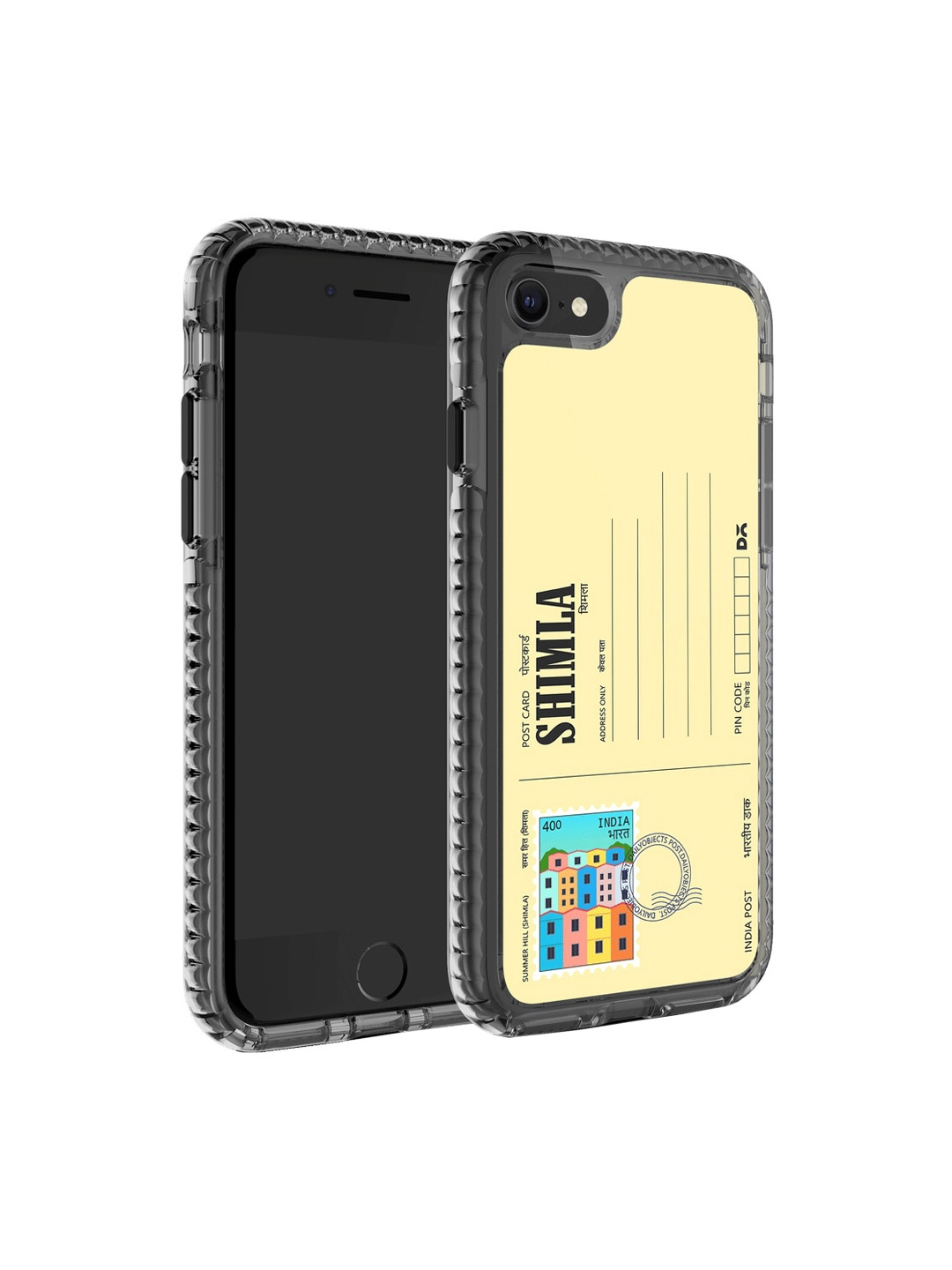 

DailyObjects Postcard Printed iPhone 7 Phone Back case, Cream