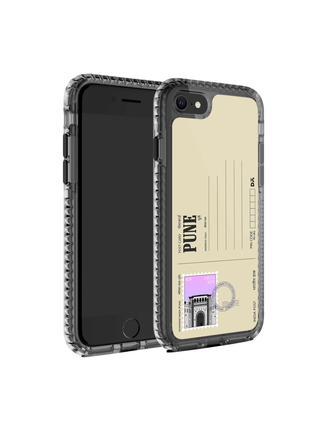 

DailyObjects Postcard Printed iPhone 8 Phone Back Case, Beige