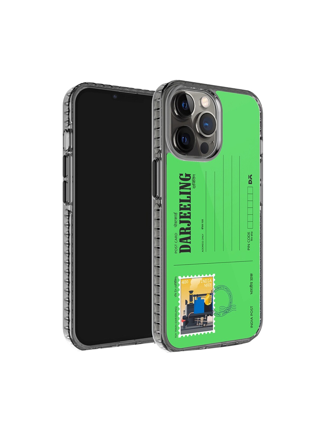 

DailyObjects Postcard Printed iPhone 12 Pro Max Phone Back case, Green