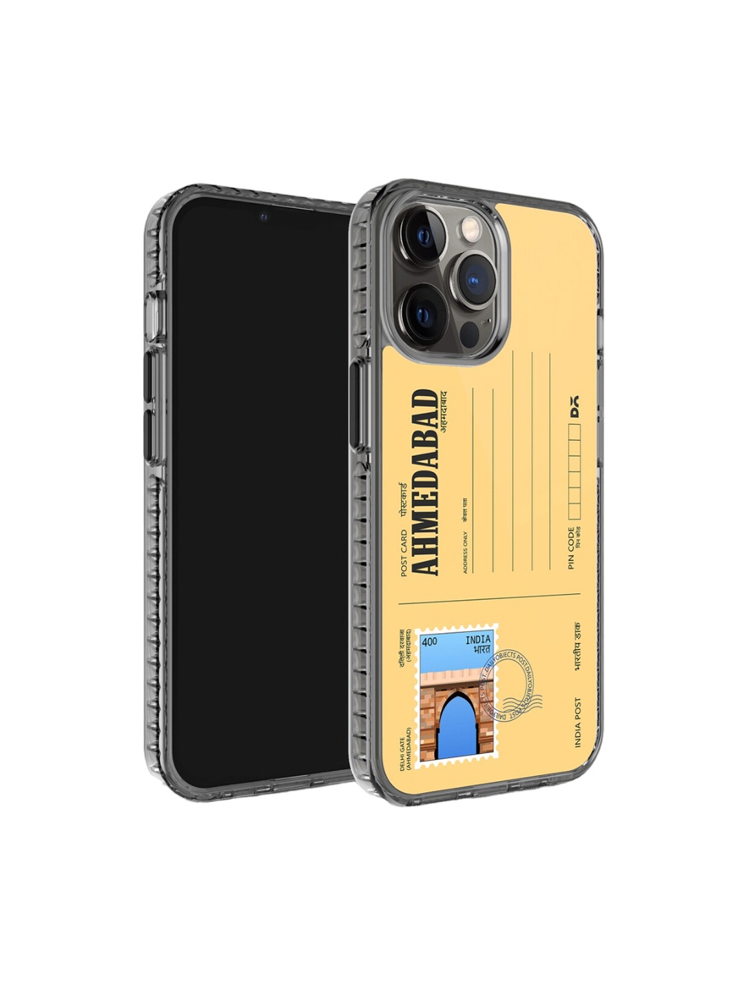 

DailyObjects Postcard Printed iPhone 12 Pro Phone Back case, Yellow