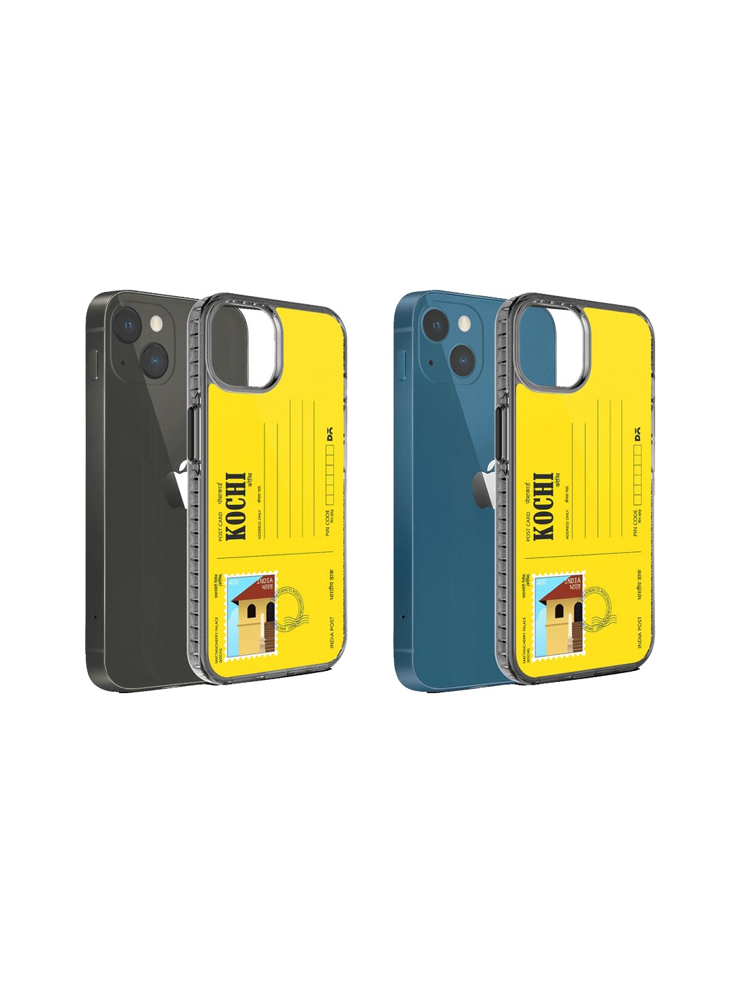 

DailyObjects Postcard Printed iPhone 13 Mini Phone Back case, Yellow