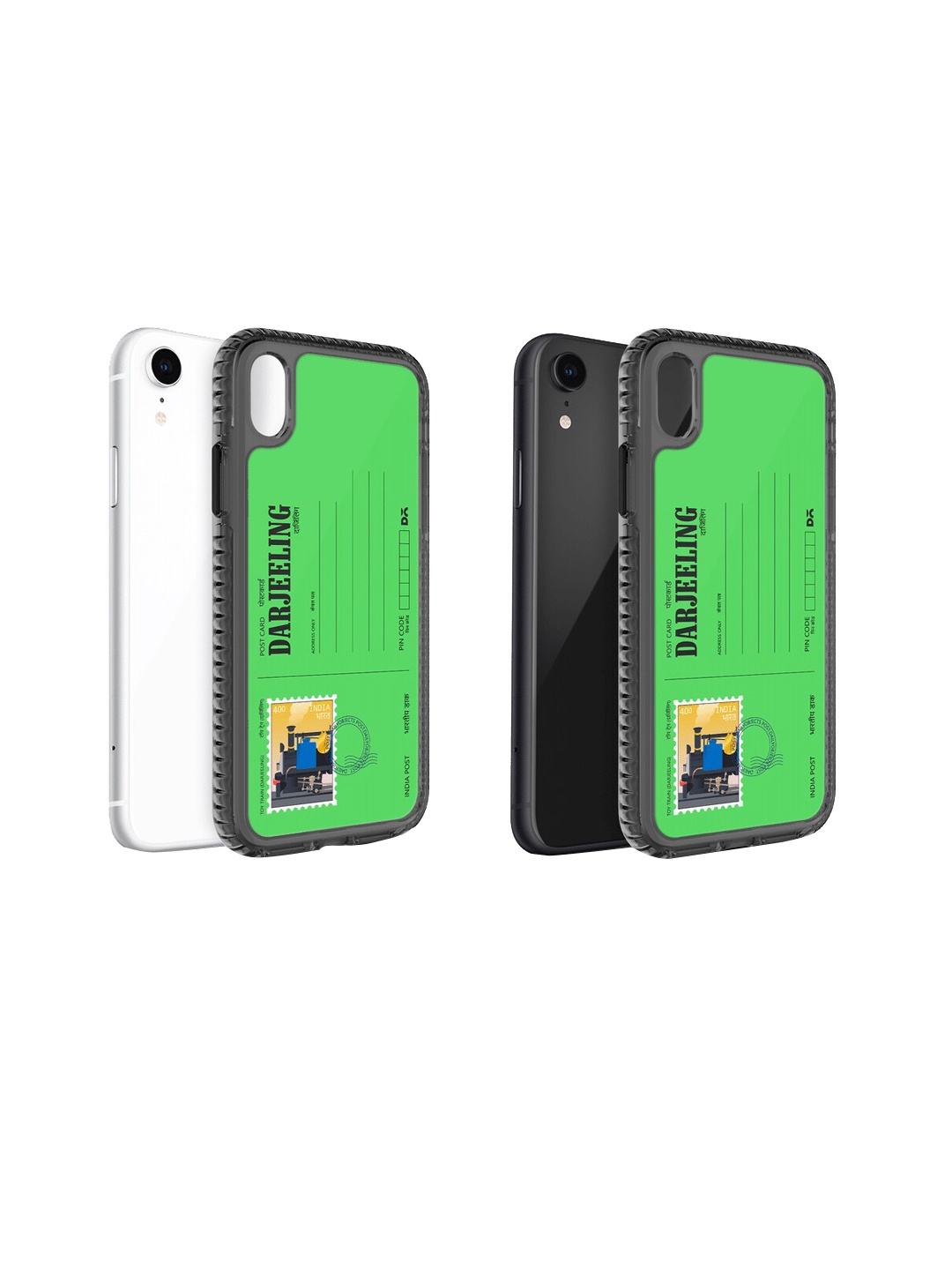 

DailyObjects Unisex Postcard Printed iPhone XR Phone Back Case, Green