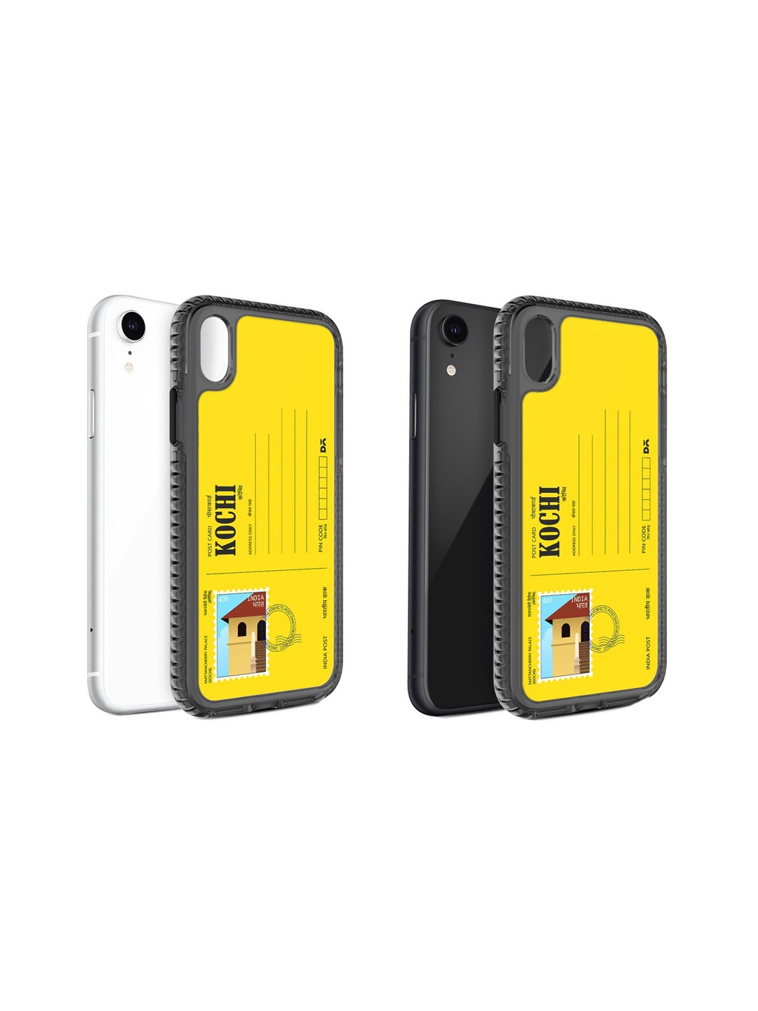 

DailyObjects Postcard Printed iPhone XR Phone Back case, Yellow