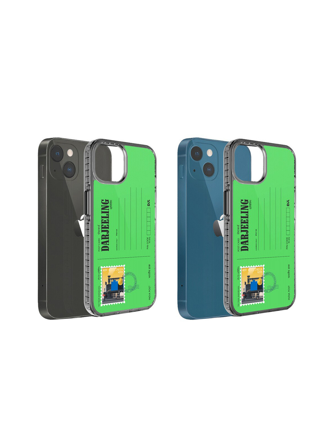 

DailyObjects Postcard Printed iPhone 14 Plus Phone Back case, Green