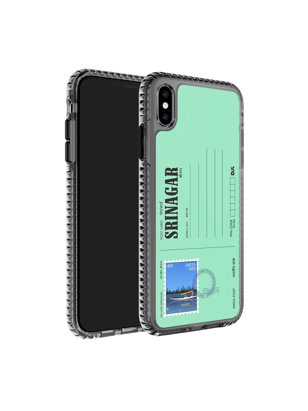 

DailyObjects Postcard Printed iPhone XS Phone Back Case, Sea green