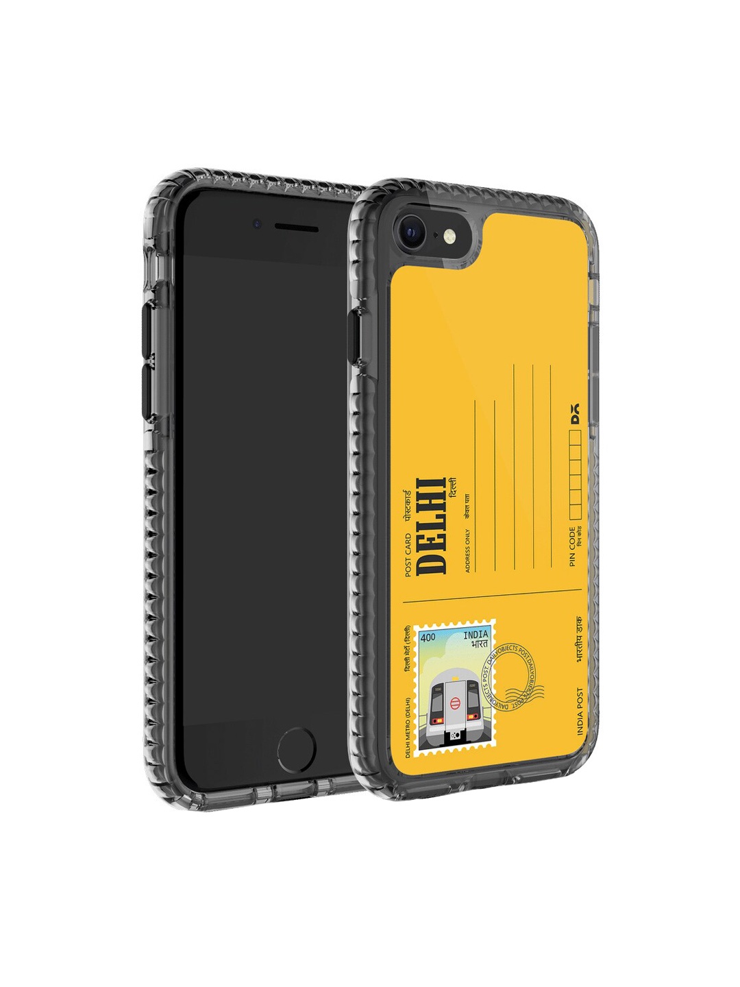 

DailyObjects Postcard Printed iPhone 7 Phone Back Case, Yellow