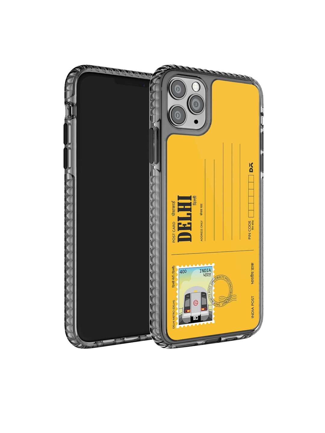 

DailyObjects Postcard Printed iPhone 11 Pro Max Phone Back Case, Yellow