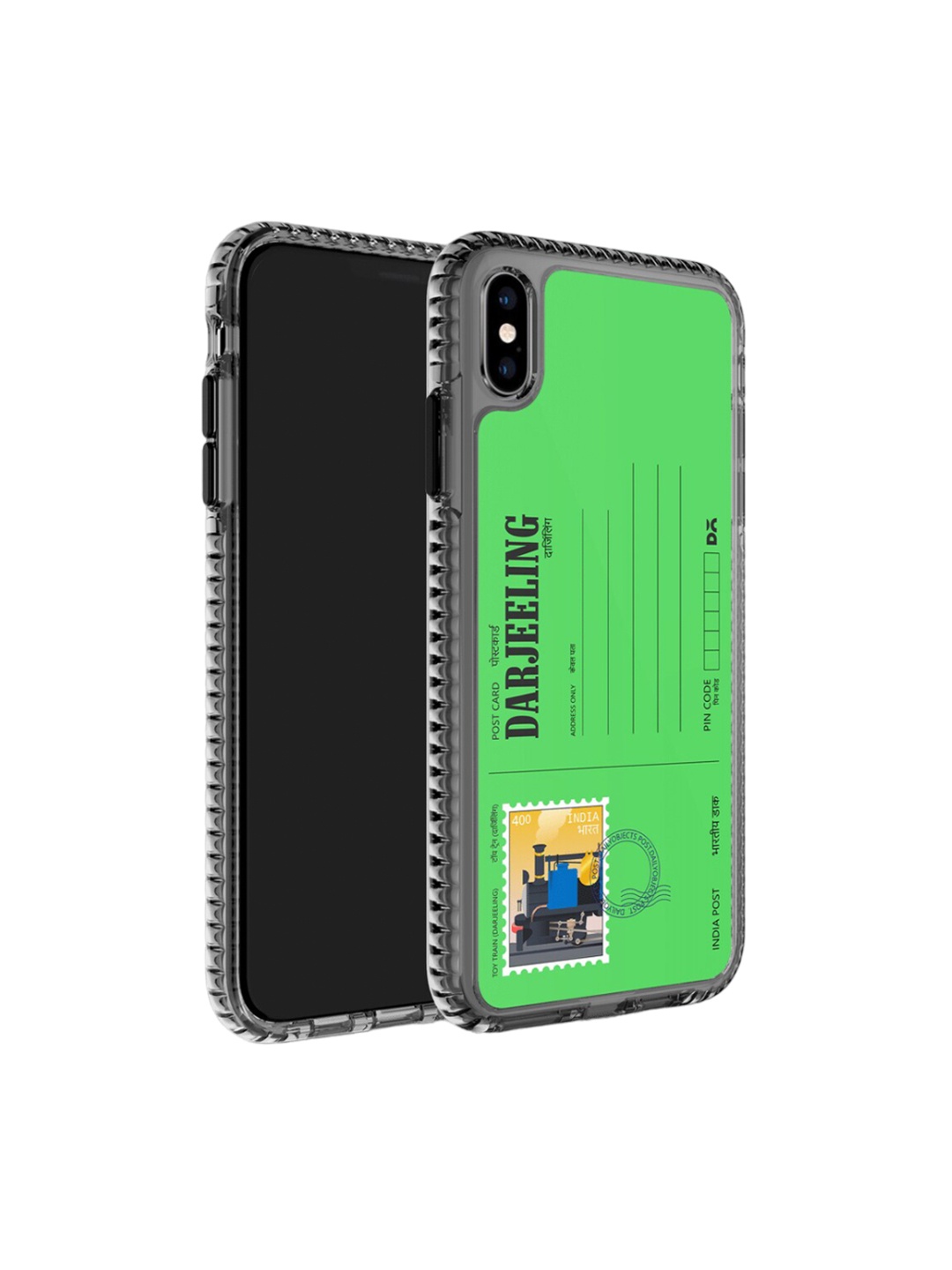 

DailyObjects Unisex Postcard Printed iPhone 13 XS Max Phone Back case, Green