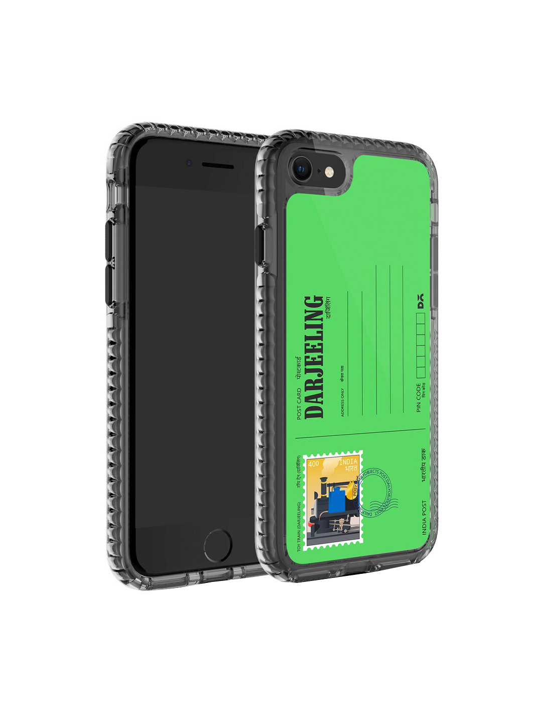 

DailyObjects Postcard Printed iPhone SE 2020 Phone Back case, Green