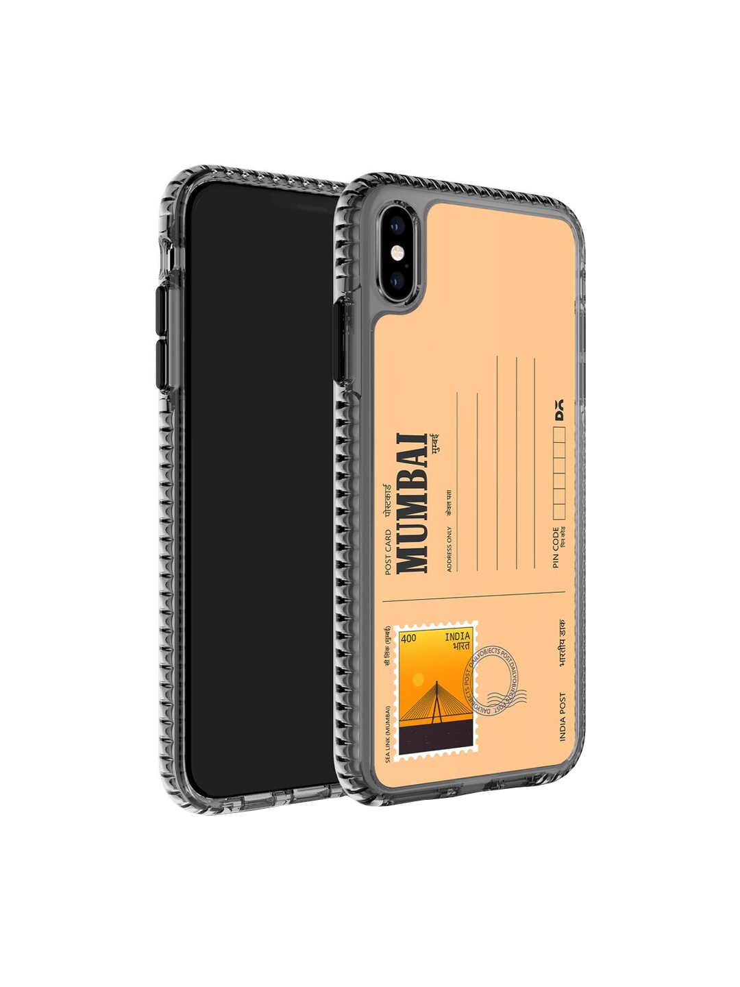 

DailyObjects Postcard-Printed iPhone X Back Case, Orange