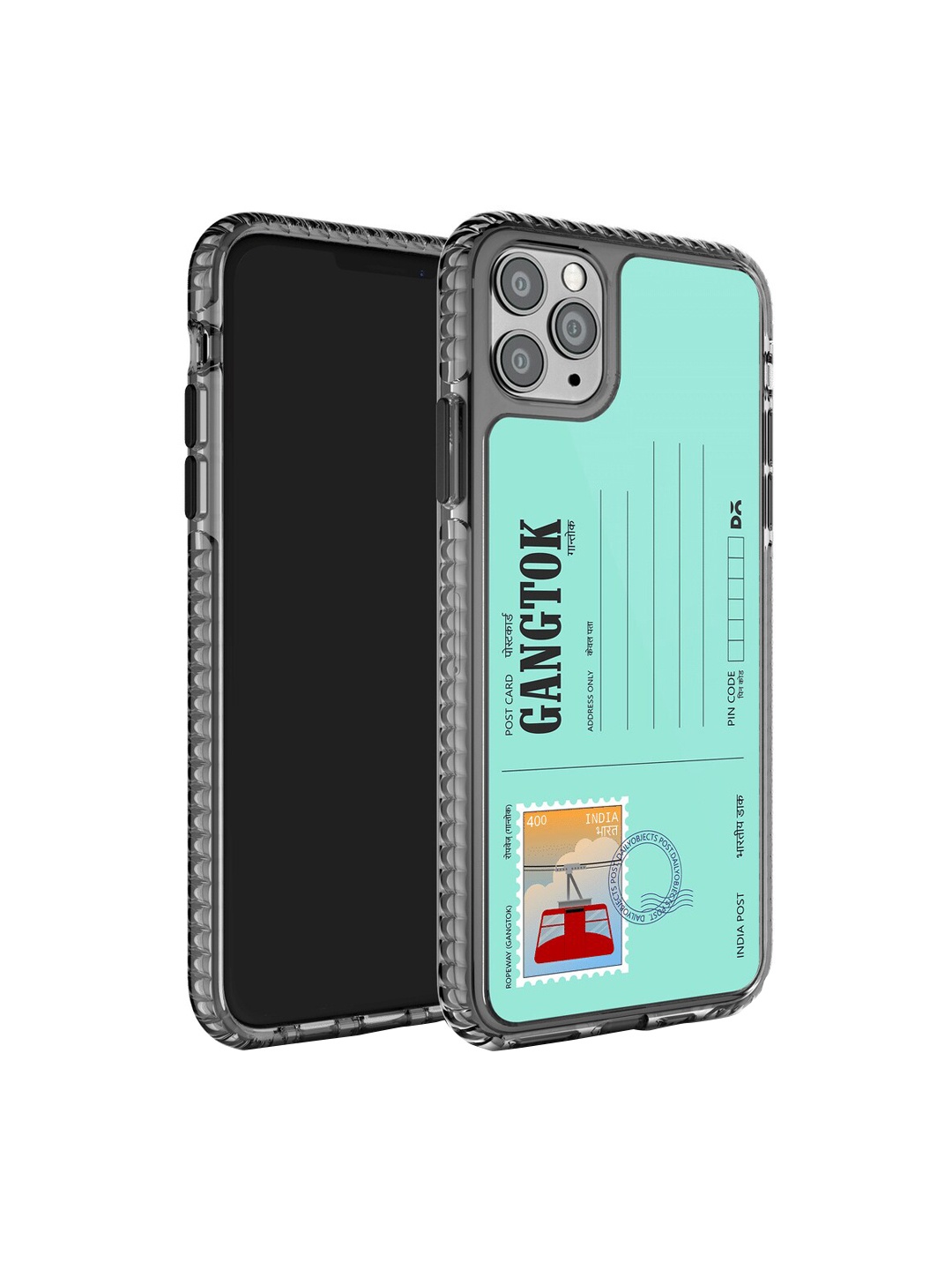 

DailyObjects Postcard Printed iPhone 11 Pro Max Phone Back case, Blue