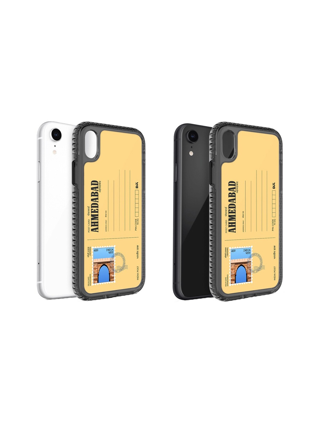 

DailyObjects Postcard Printed iPhone XR Phone Back Case, Yellow
