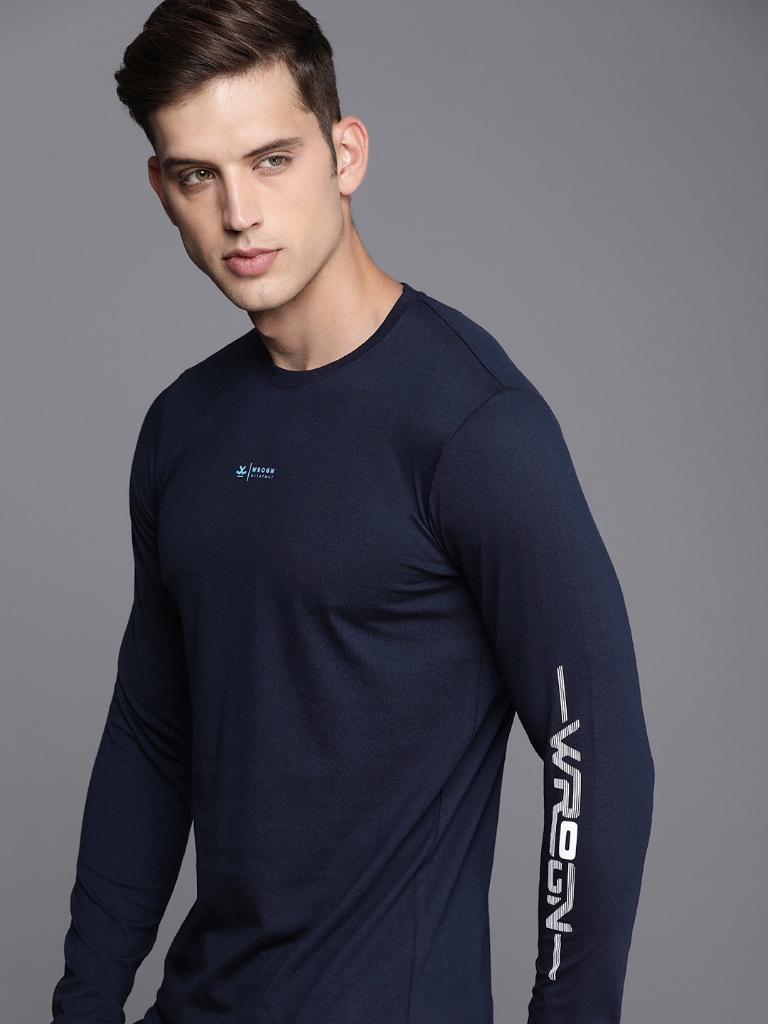 

WROGN Slim Fit T-shirt, Navy blue