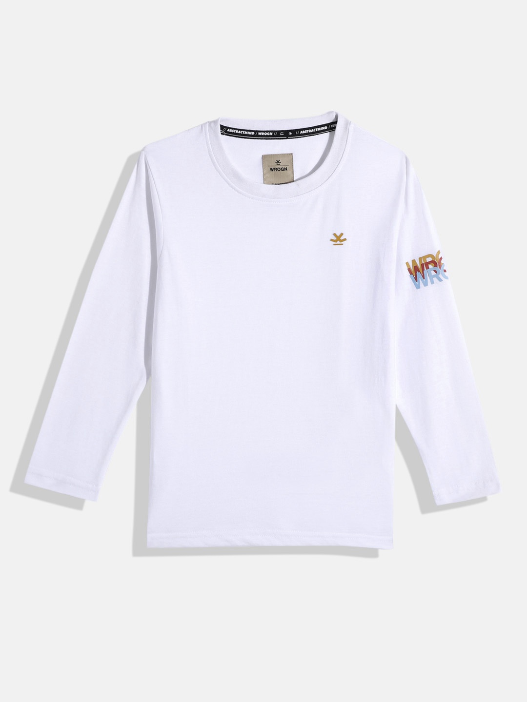 

WROGN YOUTH Boys Solid T-shirt, White