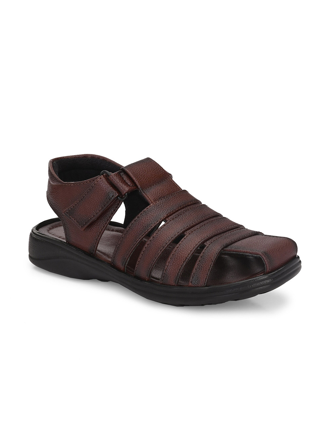 

Azzaro Black Fisherman Formal Sandals, Brown