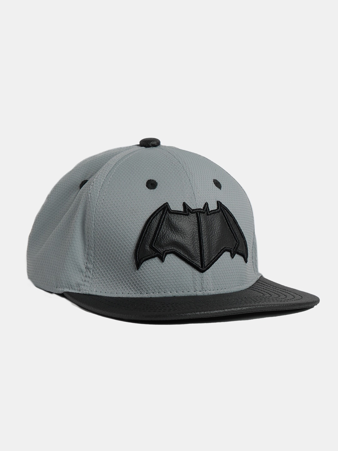 

The Souled Store Men Printed Batman Pure Cotton Snapback Cap, Grey