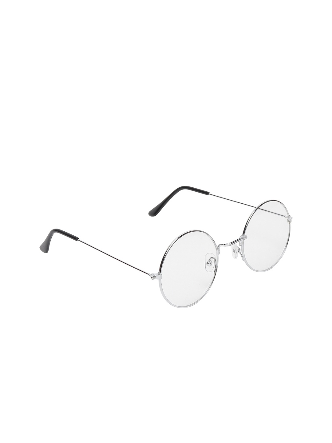 

CRIBA Unisex Lens & Round Sunglasses With UV Protected Lens CR_RND_W-SIL, Silver