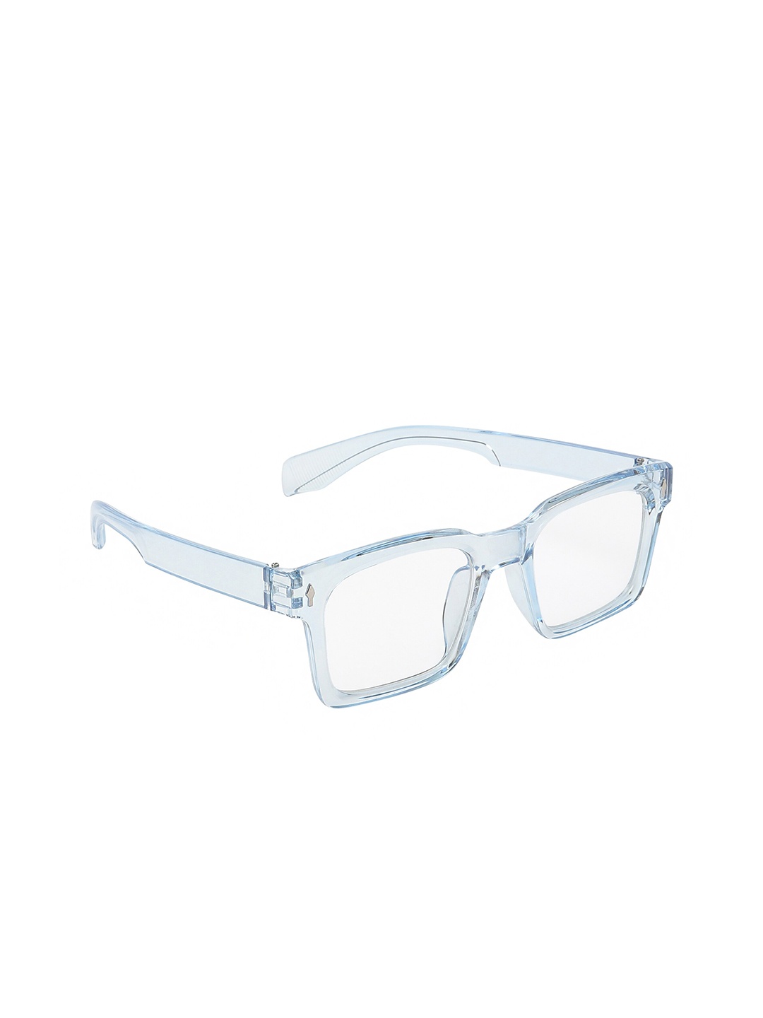 

CRIBA Unisex Wayfarer Sunglasses with UV Protected Lens CR_5632_D-BLUE, Transparent