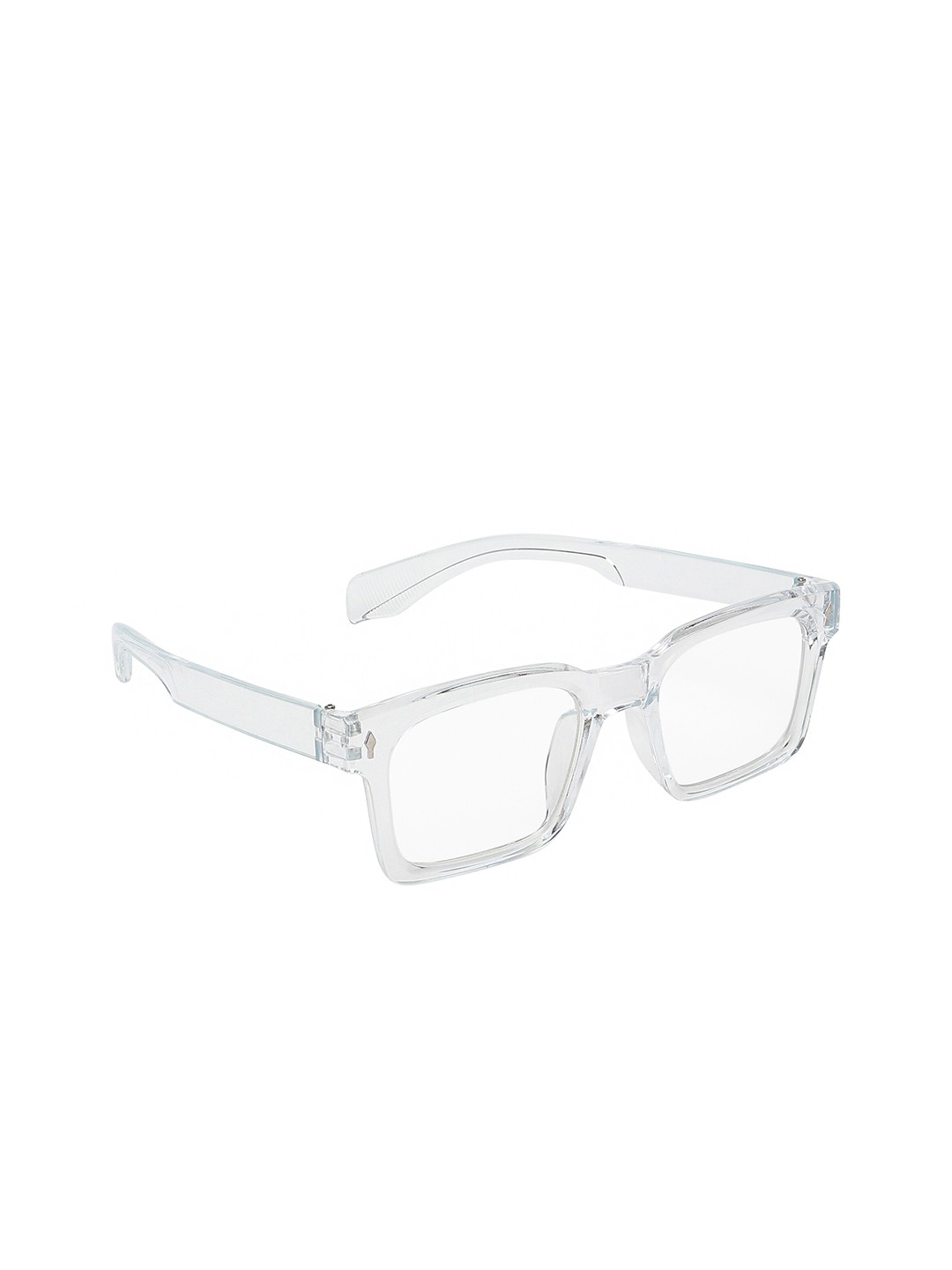 

CRIBA Unisex Clear Lens & Wayfarer Sunglasses With UV Protected Lens CR_5632_L-BLUE