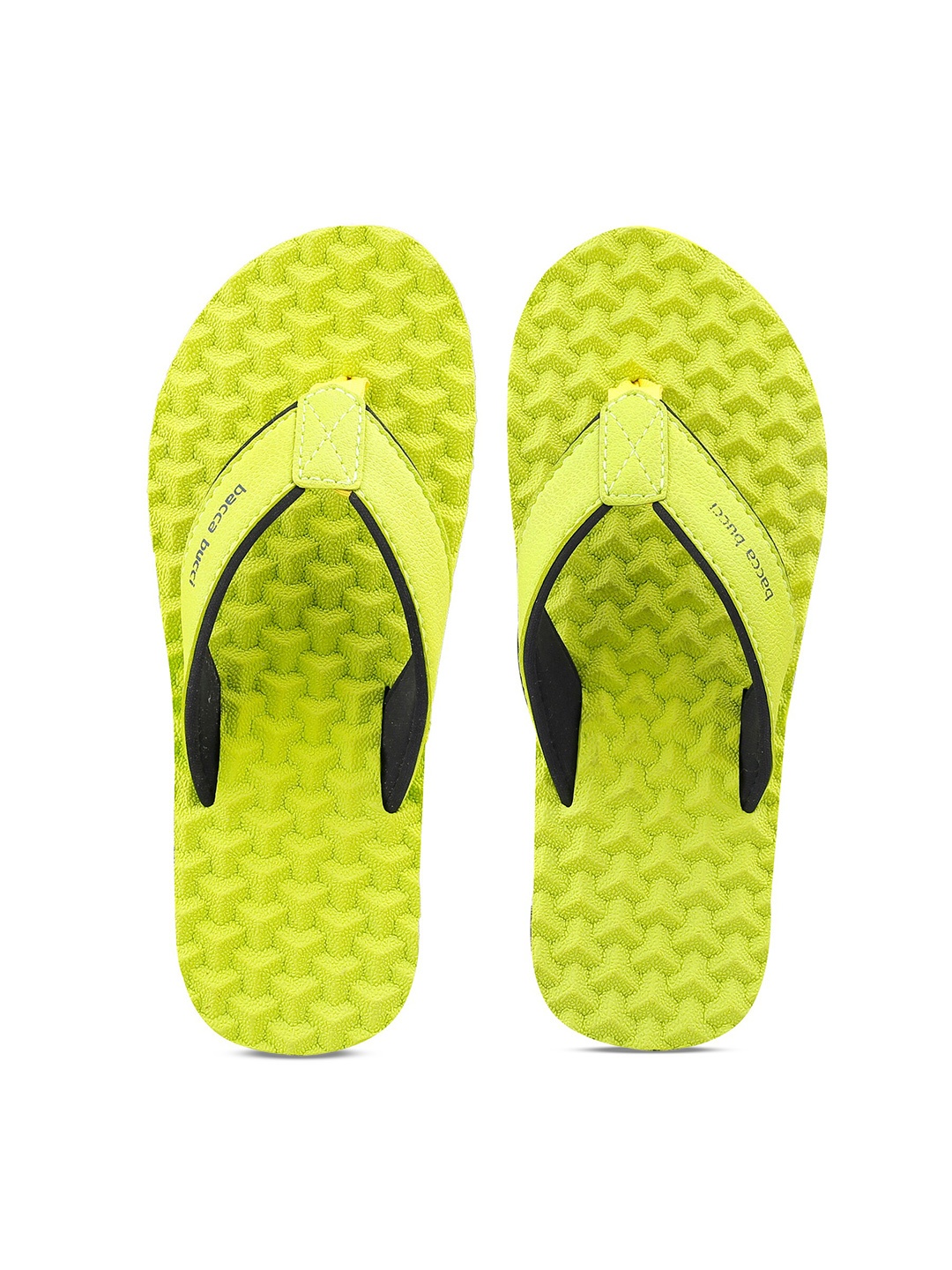 

bacca bucci Men Island Textured Thong Flip-Flops, Yellow