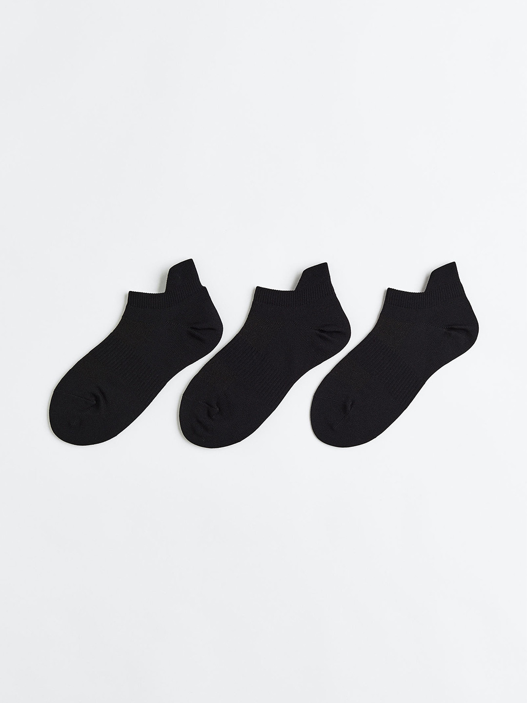 

H&M Women 3-Pack DryMove Sports Socks, Black