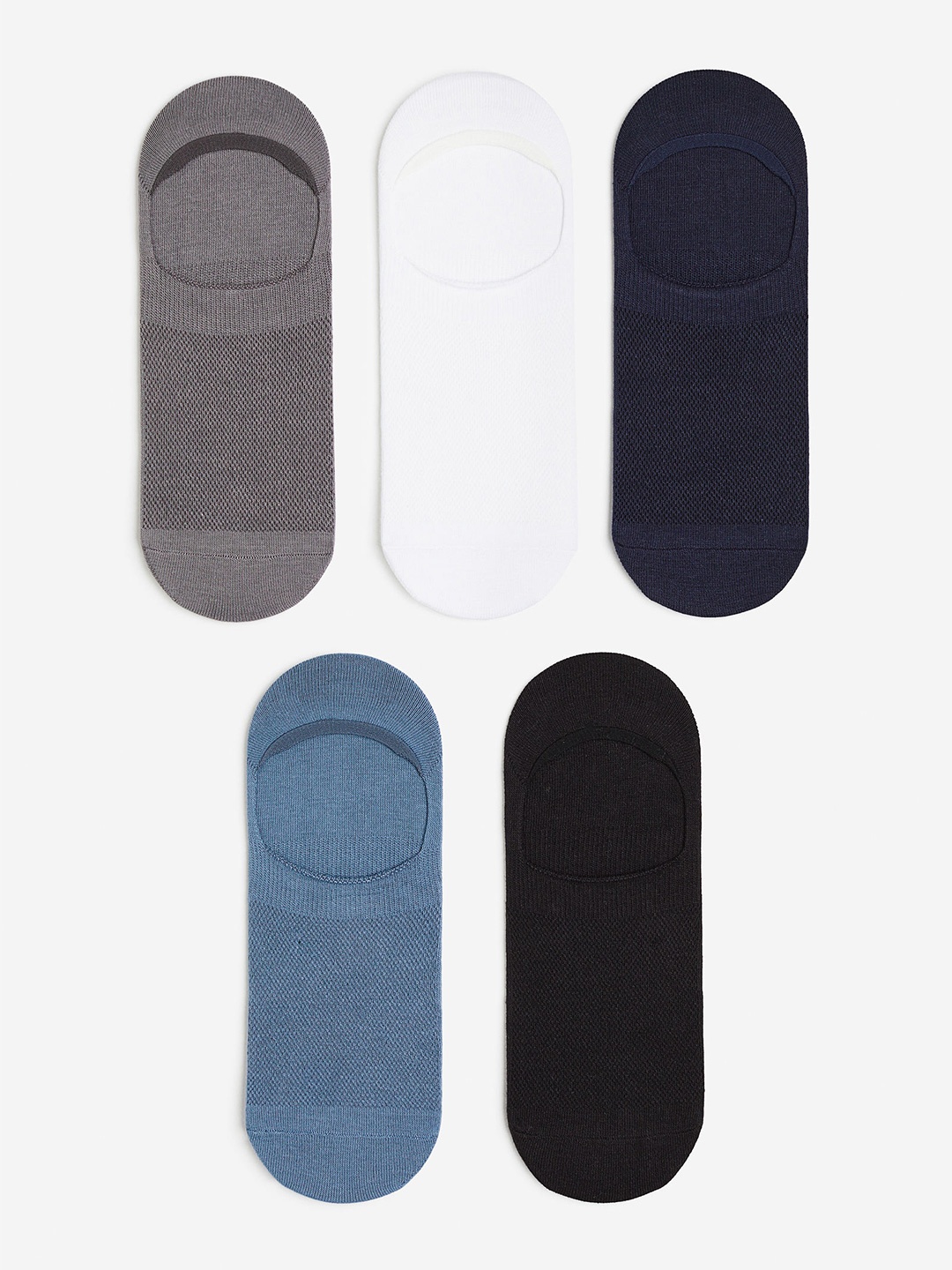 

H&M Men 5-Pack COOLMAX Socks, Black