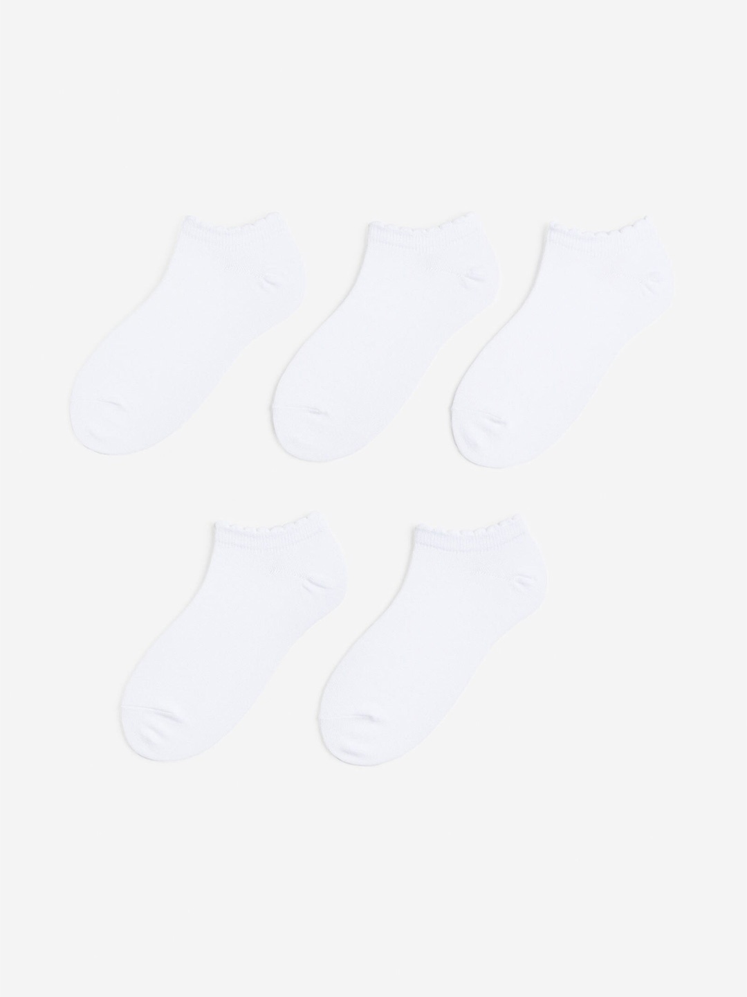 

H&M Women 5-Pack Trainer Socks, White