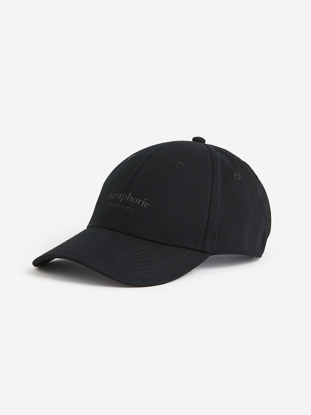 

H&M Men Cotton Twill Cap, Black