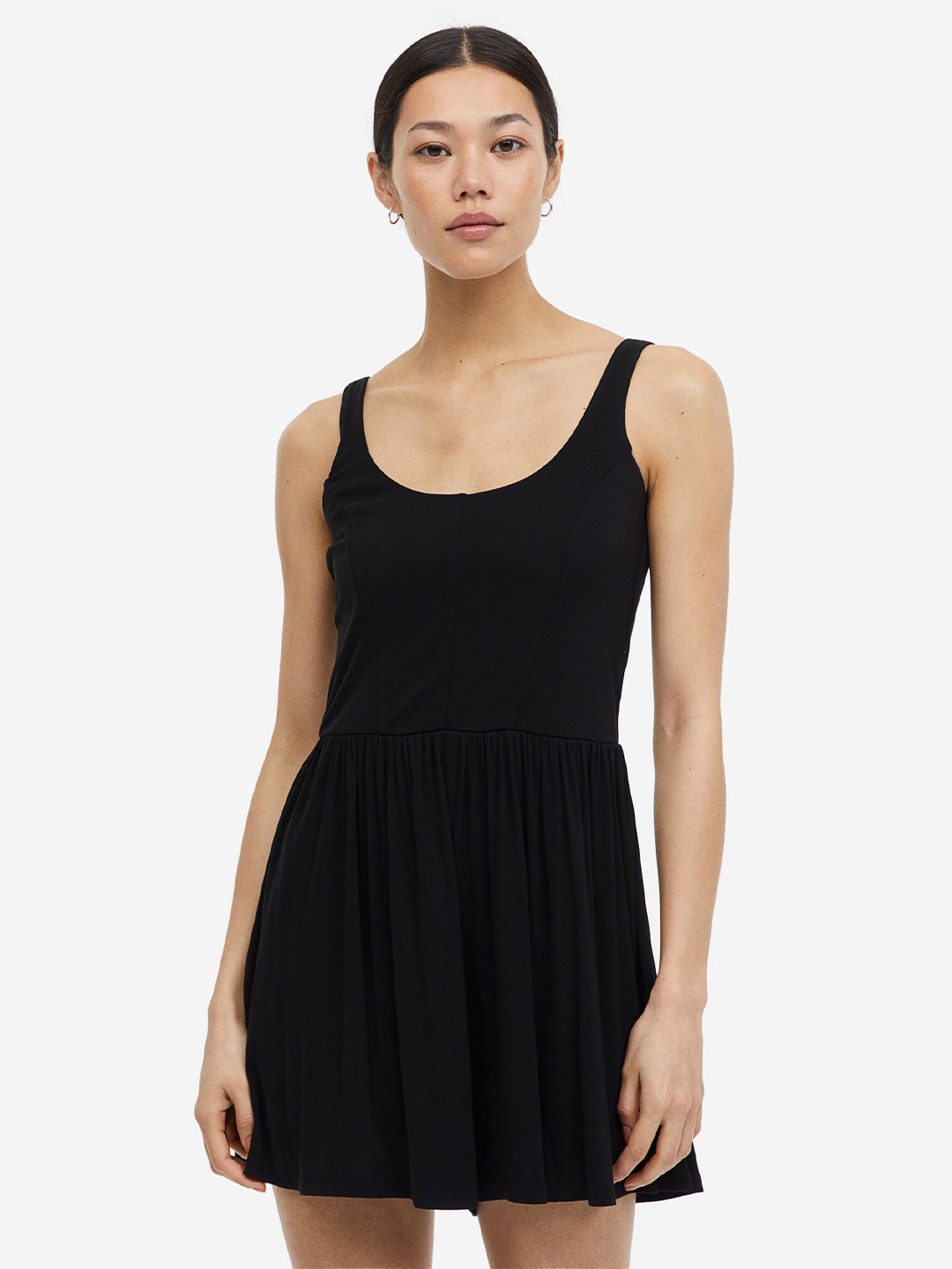 

H&M Jersey Playsuit, Black