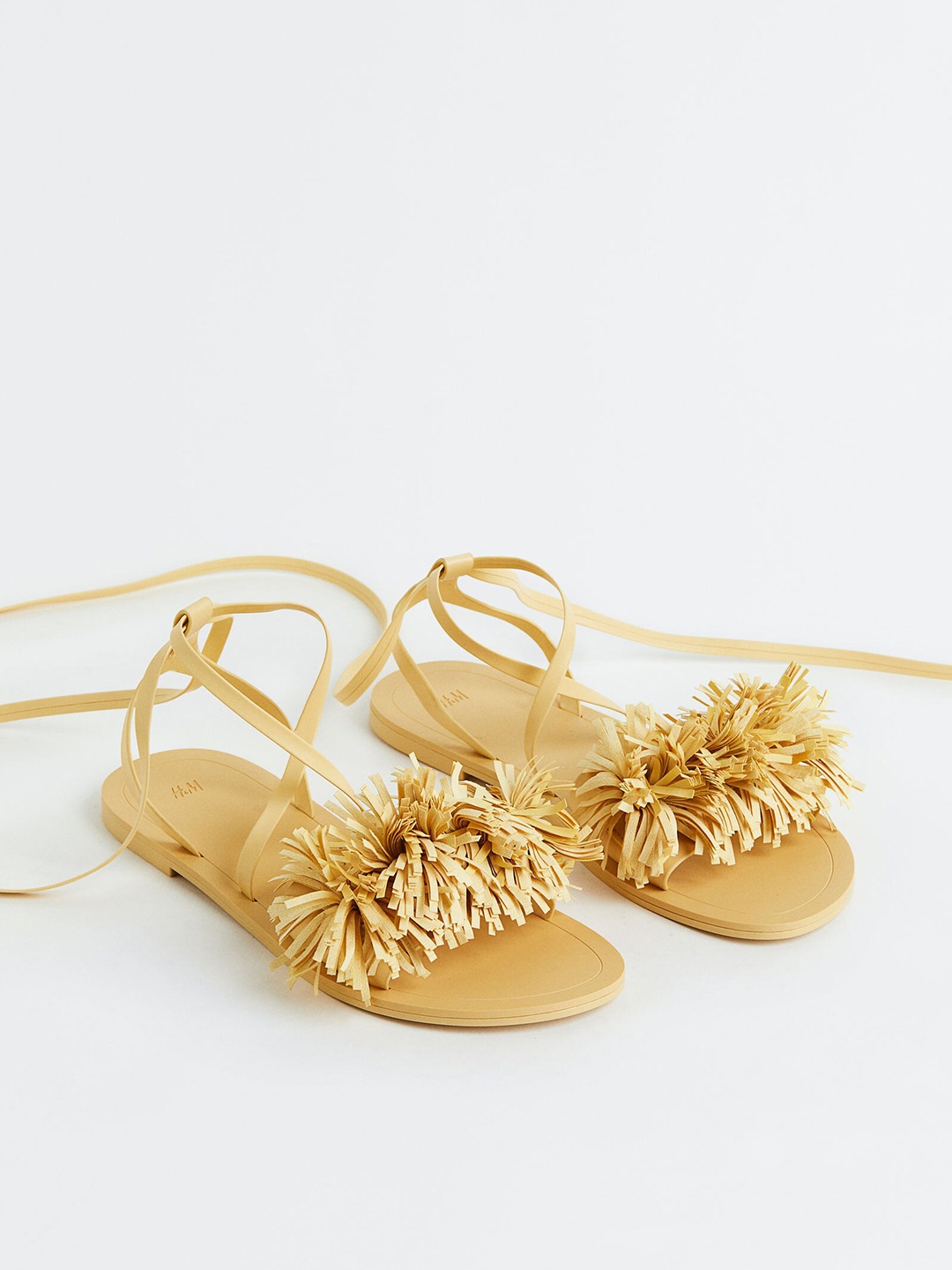 

H&M Tasselled Flats, Yellow