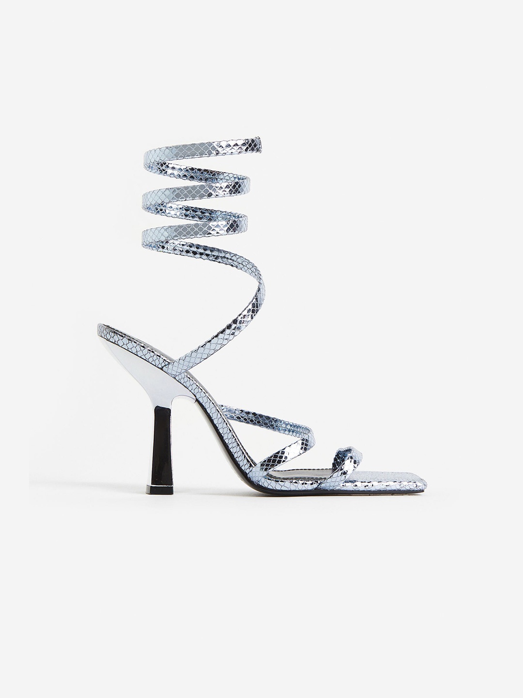 

H&M Block Heels, Silver