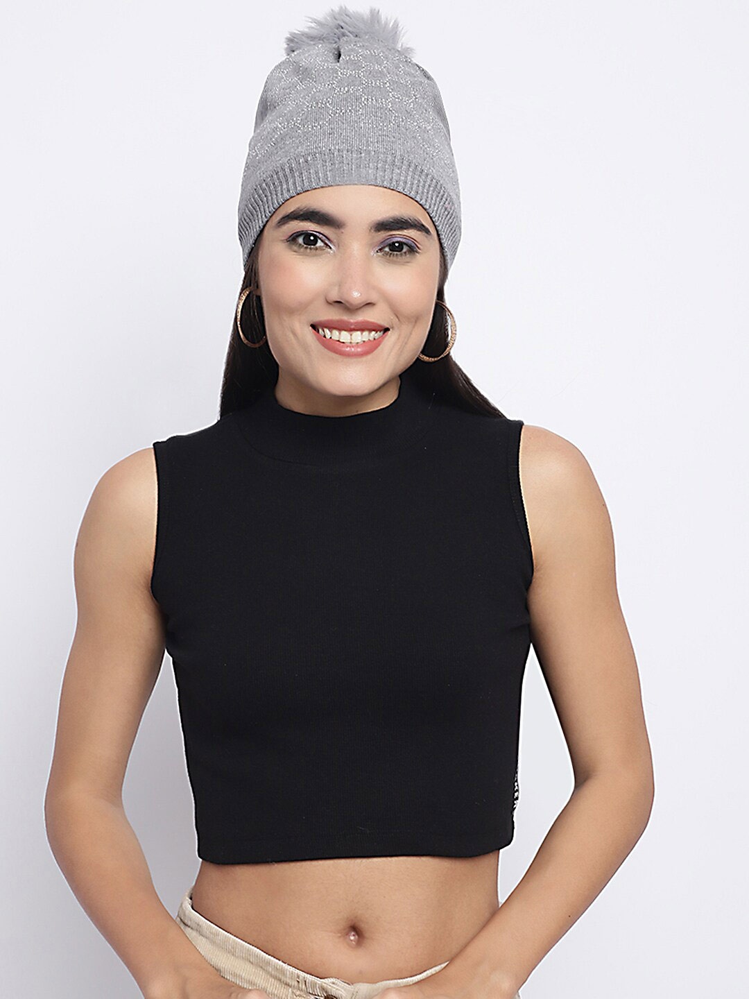 

ELLIS Self Designed Acrylic Beanie, Black