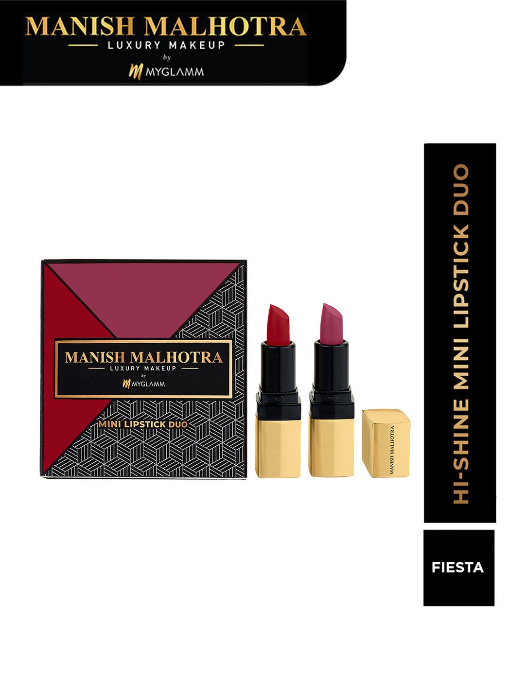 

MyGlamm Manish Malhotra Afterparty Hi Shine Mini Lipstick Set, Red