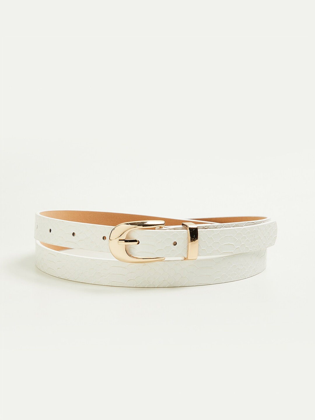 

Ginger by Lifestyle Women Reversible Belt, White