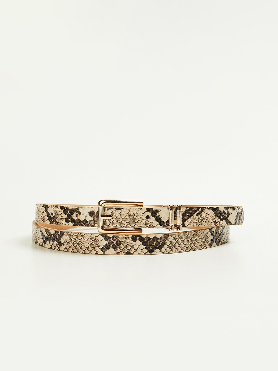 

Ginger by Lifestyle Women Printed Reversible Belt, Brown