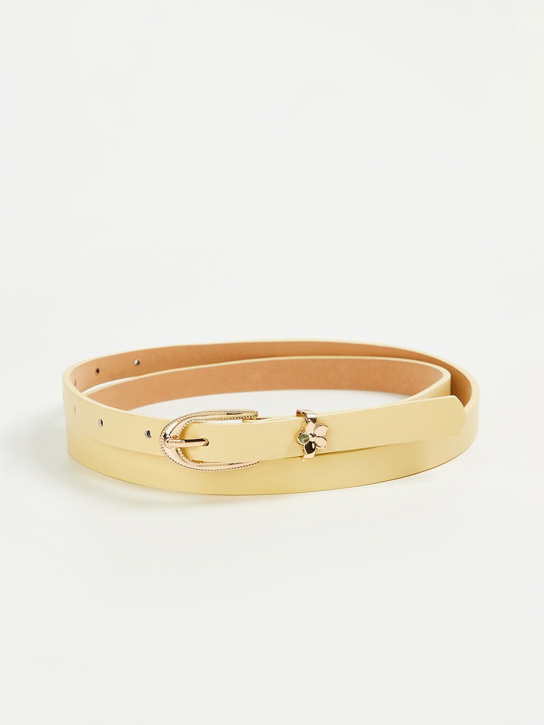 

Ginger by Lifestyle Women Slim Belt, Yellow