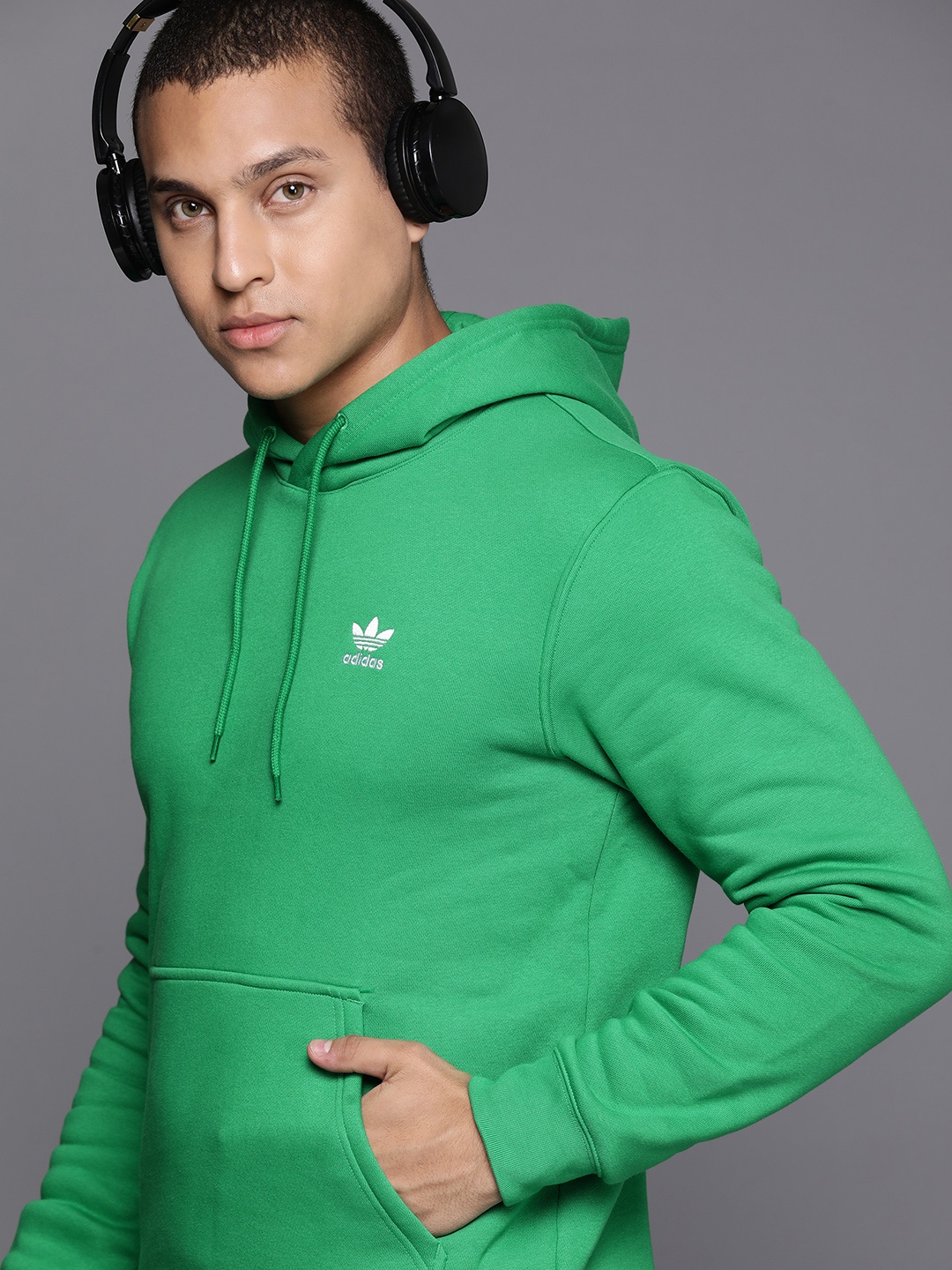 

ADIDAS Originals Trefoil Essentials Hooded Sweatshirt, Green