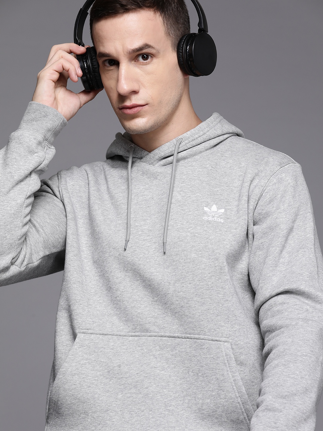 

ADIDAS Originals Trefoil Essentials Hooded Sweatshirt, Grey
